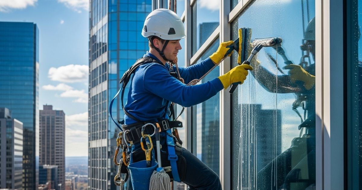 Alturas impecables: cómo una limpieza en altura profesional potencia la imagen y seguridad de tu edificio